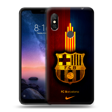 Силиконовый чехол на Xiaomi RedMi Note 6 Pro с принтом Барселона Barcelona