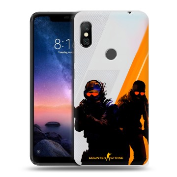 Силиконовый чехол на Xiaomi RedMi Note 6 Pro с принтом Контер страйк Counter strike Силиконовый чехол на Xiaomi RedMi Note 6 Pro с принтом Контер страйк Counter strike