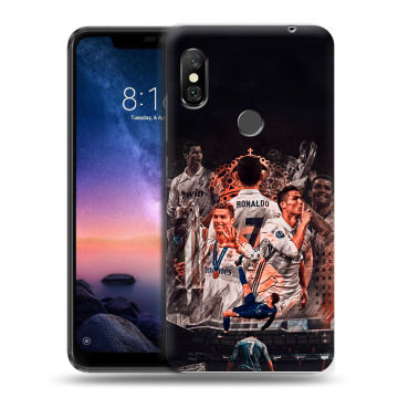 Силиконовый чехол на Xiaomi RedMi Note 6 Pro с принтом Реал Роналдо Real Ronaldo