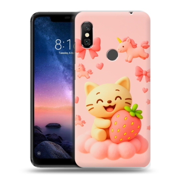 Силиконовый чехол на Xiaomi RedMi Note 6 Pro с принтом для девочек