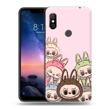 Силиконовый чехол на Xiaomi RedMi Note 6 Pro с принтом Лабубу
