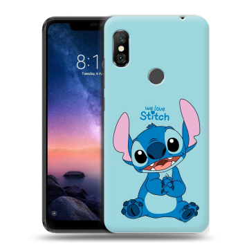 Силиконовый чехол на Xiaomi RedMi Note 6 Pro с принтом Лило и Стич