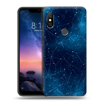 Силиконовый чехол на Xiaomi RedMi Note 6 Pro с принтом Космос звезды