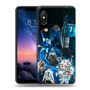 Силиконовый чехол на Xiaomi RedMi Note 6 Pro с принтом Реал Роналдо