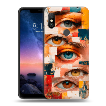 Силиконовый чехол на Xiaomi RedMi Note 6 Pro с принтом Модный принт
