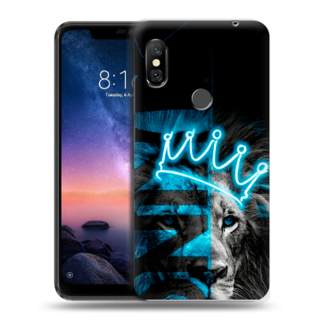 Силиконовый чехол на Xiaomi RedMi Note 6 Pro с принтом Король лев