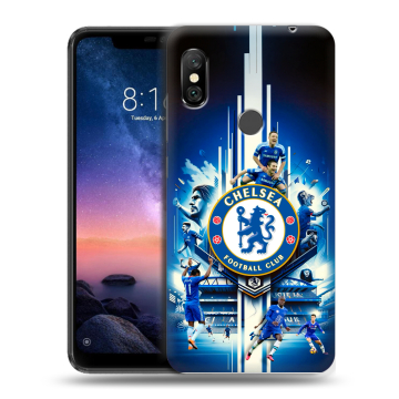 Силиконовый чехол на Xiaomi RedMi Note 6 Pro с принтом Chelsea Челси