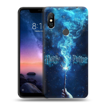Силиконовый чехол на Xiaomi RedMi Note 6 Pro с принтом Harry Potter Гарри Поттер