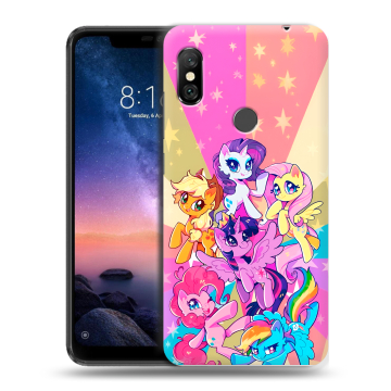 Силиконовый чехол на Xiaomi RedMi Note 6 Pro с принтом My little pony Дружба чудо Силиконовый чехол на Xiaomi RedMi Note 6 Pro с принтом My little pony Дружба чудо