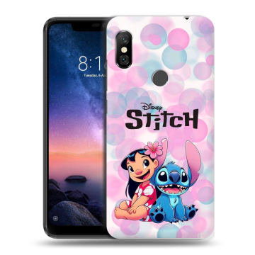 Силиконовый чехол на Xiaomi RedMi Note 6 Pro с принтом Лило и Стич Силиконовый чехол на Xiaomi RedMi Note 6 Pro с принтом Лило и Стич