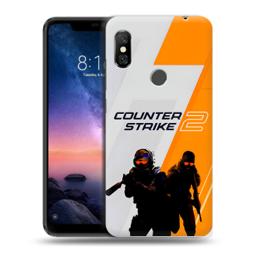 Силиконовый чехол на Xiaomi RedMi Note 6 Pro с принтом Counter Strike