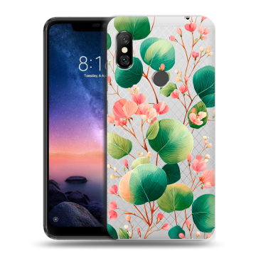 Силиконовый чехол на Xiaomi RedMi Note 6 Pro с принтом женский