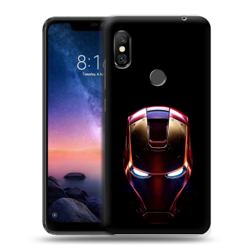 Силиконовый чехол на Xiaomi RedMi Note 6 Pro с принтом IronMan Железный человек