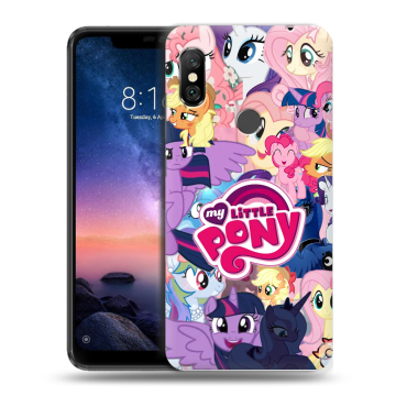 Силиконовый чехол на Xiaomi RedMi Note 6 Pro с принтом My little pony Дружба чудо