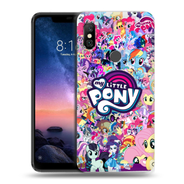 Силиконовый чехол на Xiaomi RedMi Note 6 Pro с принтом My little pony Дружба чудо