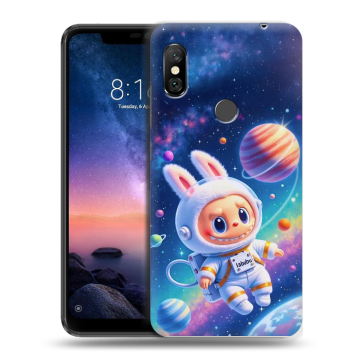 Силиконовый чехол на Xiaomi RedMi Note 6 Pro с принтом Labubu Лабубу