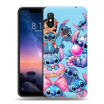 Силиконовый чехол на Xiaomi RedMi Note 6 Pro с принтом Лило и Стич