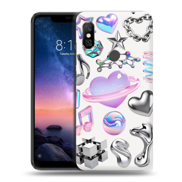 Силиконовый чехол на Xiaomi RedMi Note 6 Pro с принтом Y2K