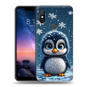 Силиконовый чехол на Xiaomi RedMi Note 6 Pro с принтом Новый год