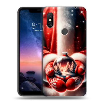 Силиконовый чехол на Xiaomi RedMi Note 6 Pro с принтом Новый год