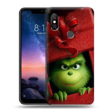 Силиконовый чехол на Xiaomi RedMi Note 6 Pro с принтом Новый год