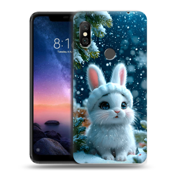 Силиконовый чехол на Xiaomi RedMi Note 6 Pro с принтом Новый год