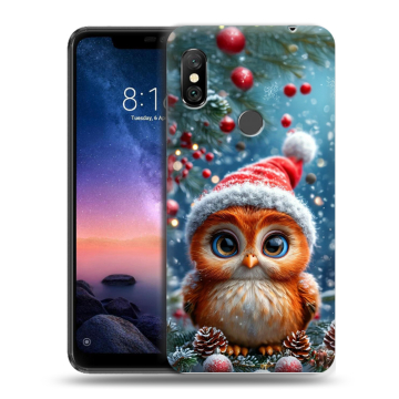 Силиконовый чехол на Xiaomi RedMi Note 6 Pro с принтом Новый год