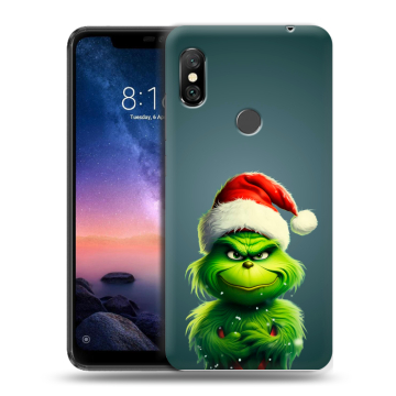 Силиконовый чехол на Xiaomi RedMi Note 6 Pro с принтом Новый год