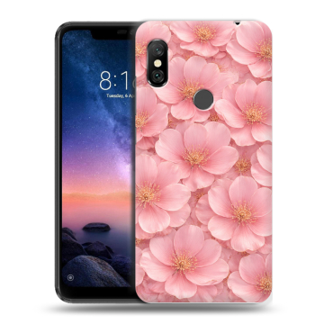 Силиконовый чехол на Xiaomi RedMi Note 6 Pro с принтом женский