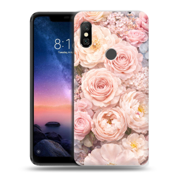 Силиконовый чехол на Xiaomi RedMi Note 6 Pro с принтом женский