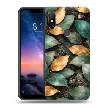 Силиконовый чехол на Xiaomi RedMi Note 6 Pro с принтом женский
