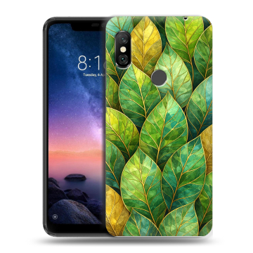 Силиконовый чехол на Xiaomi RedMi Note 6 Pro с принтом женский