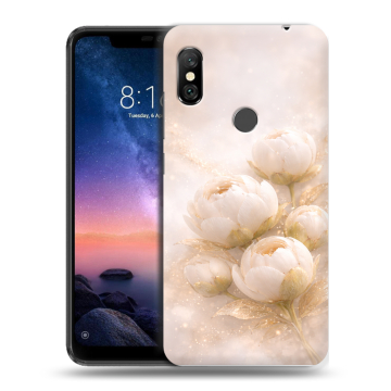 Силиконовый чехол на Xiaomi RedMi Note 6 Pro с принтом женский