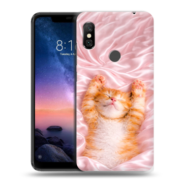 Силиконовый чехол на Xiaomi RedMi Note 6 Pro с принтом женский