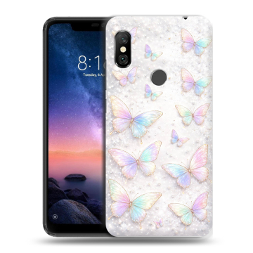 Силиконовый чехол на Xiaomi RedMi Note 6 Pro с принтом женский