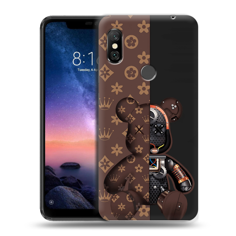 Силиконовый чехол на Xiaomi RedMi Note 6 Pro с принтом Луи робот Силиконовый чехол на Xiaomi RedMi Note 6 Pro с принтом Луи робот