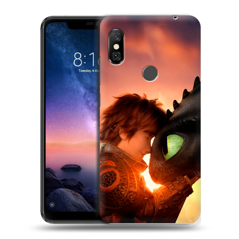 Силиконовый чехол на Xiaomi RedMi Note 6 Pro с принтом Как приручить дракона Силиконовый чехол на Xiaomi RedMi Note 6 Pro с принтом Как приручить дракона