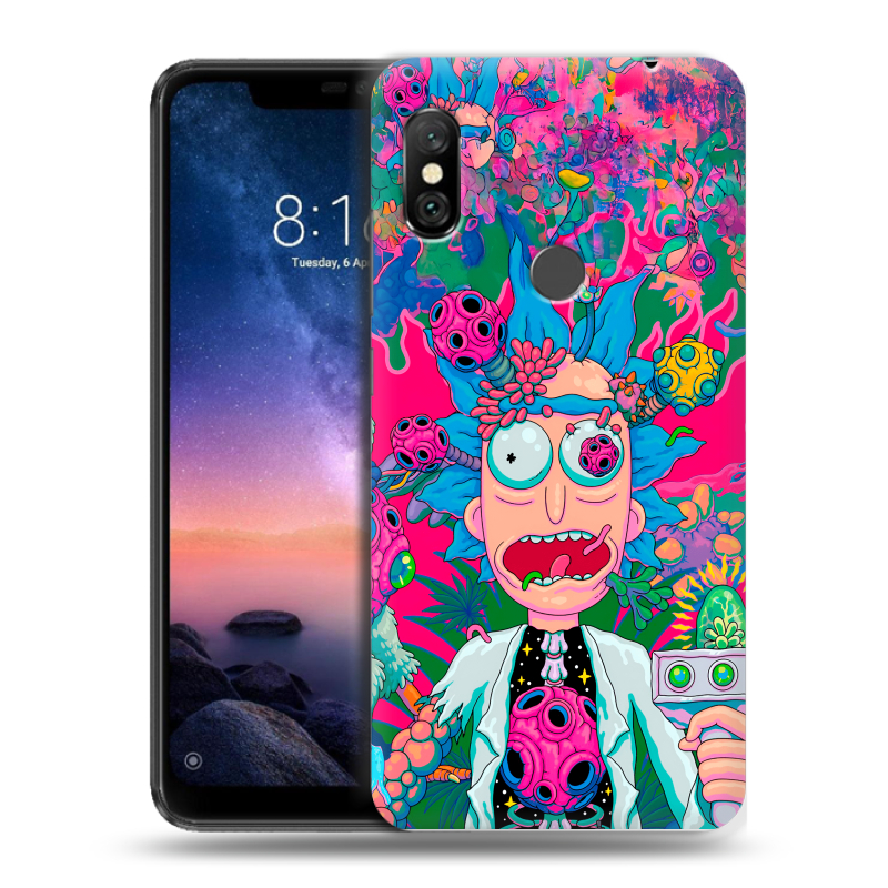 Силиконовый чехол на Xiaomi RedMi Note 6 Pro с принтом Рик и Морти Rick Morty Силиконовый чехол на Xiaomi RedMi Note 6 Pro с принтом Рик и Морти Rick Morty