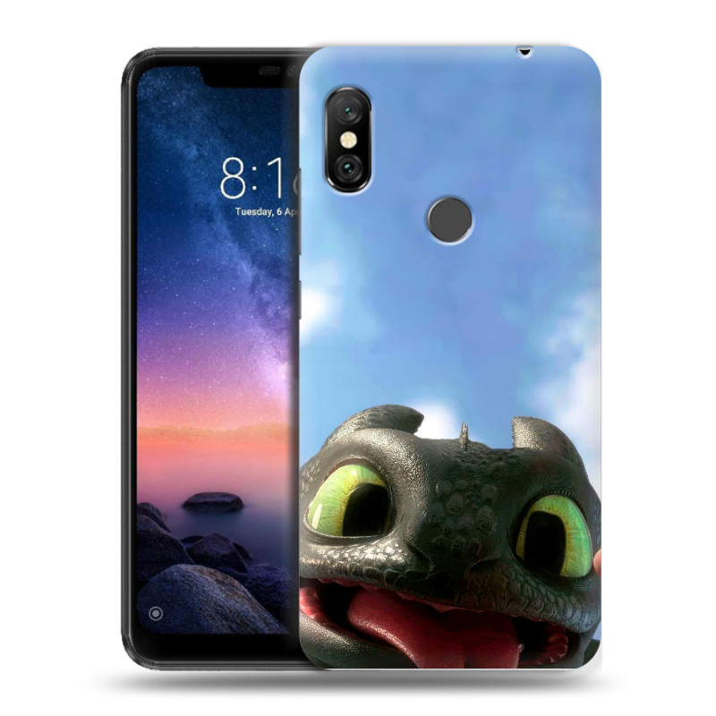 Силиконовый чехол на Xiaomi RedMi Note 6 Pro с принтом Как приручить дракона Силиконовый чехол на Xiaomi RedMi Note 6 Pro с принтом Как приручить дракона