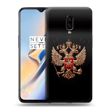 Силиконовый чехол на OnePlus 6T с принтом Герб России Силиконовый чехол на OnePlus 6T с принтом Герб России