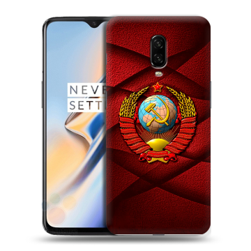 Силиконовый чехол на OnePlus 6T с принтом Герб СССР Силиконовый чехол на OnePlus 6T с принтом Герб СССР