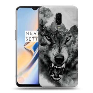 Силиконовый чехол на OnePlus 6T с принтом Волк Силиконовый чехол на OnePlus 6T с принтом Волк