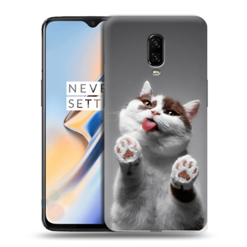 Силиконовый чехол на OnePlus 6T с принтом Коты Силиконовый чехол на OnePlus 6T с принтом Коты