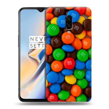 Силиконовый чехол на OnePlus 6T с принтом Конфеты Силиконовый чехол на OnePlus 6T с принтом Конфеты