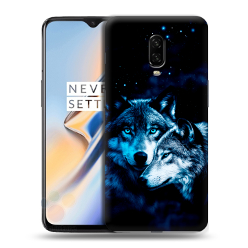 Силиконовый чехол на OnePlus 6T с принтом Волки Силиконовый чехол на OnePlus 6T с принтом Волки