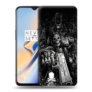 Силиконовый чехол на OnePlus 6T с принтом Скелет Силиконовый чехол на OnePlus 6T с принтом Скелет