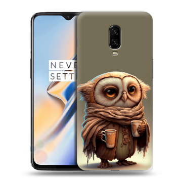 Силиконовый чехол на OnePlus 6T с принтом Сова Силиконовый чехол на OnePlus 6T с принтом Сова