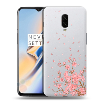 Силиконовый чехол на OnePlus 6T с принтом Ветка сакуры