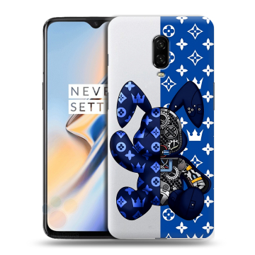 Силиконовый чехол на OnePlus 6T с принтом Луи робот