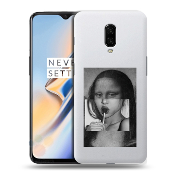 Силиконовый чехол на OnePlus 6T с принтом Мона Лиза